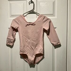 Pink Long Sleeve girls ballet bodysuit leotard 10/12